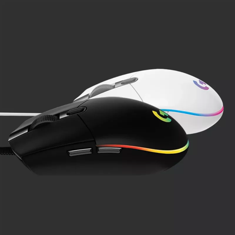 LOGITECH G203 Lightsync Gaming pelė USB White