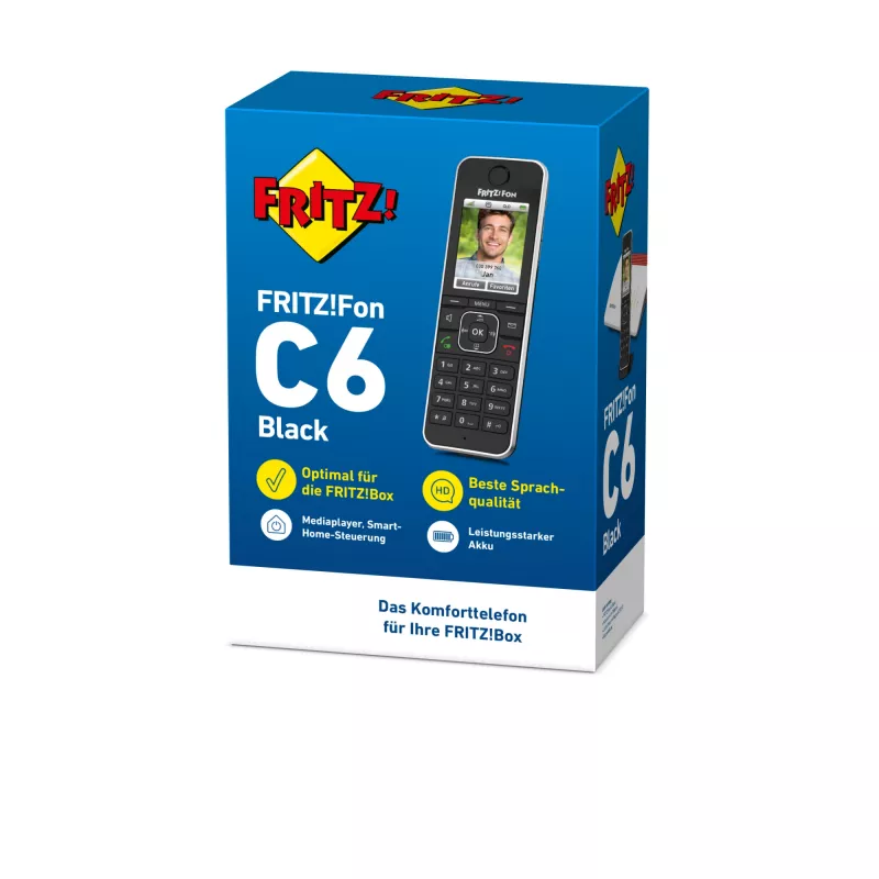 DECT telefonas AVM FRITZ!Fon C6 juodas