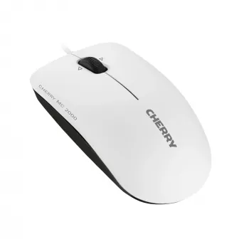 CHERRY MC 2000 laidinė pelė su pakrypstamu ratuku, šviesiai pilka, USB, abiem rankoms tinkama, IR LED, USB Type-A, 1600 DPI, pilka