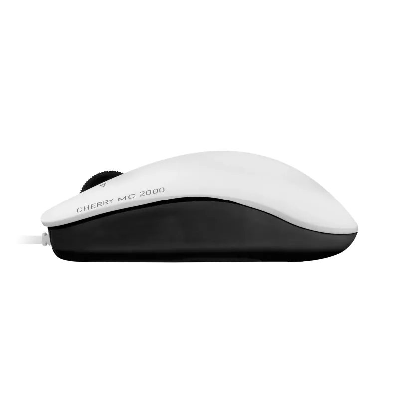 CHERRY MC 2000 laidinė pelė su pakrypstamu ratuku, šviesiai pilka, USB, abiem rankoms tinkama, IR LED, USB Type-A, 1600 DPI, pilka
