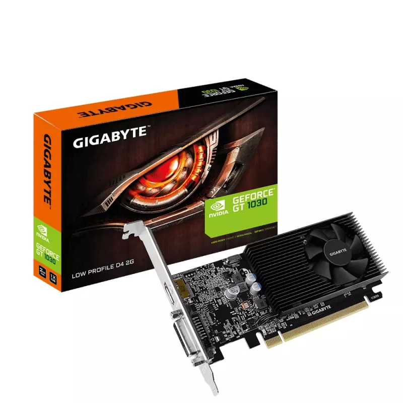 GIGABYTE GV-N1030D4-2GL vaizdo plokštė NVIDIA GeForce GT 1030 2 GB GDDR4