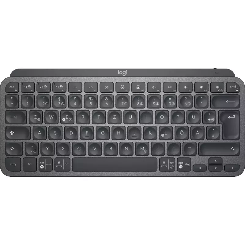 Logitech Minimalistinė belaidė apšviesta klaviatūra - MX KEYS MINI - Graphite - Qwertz Deutsch