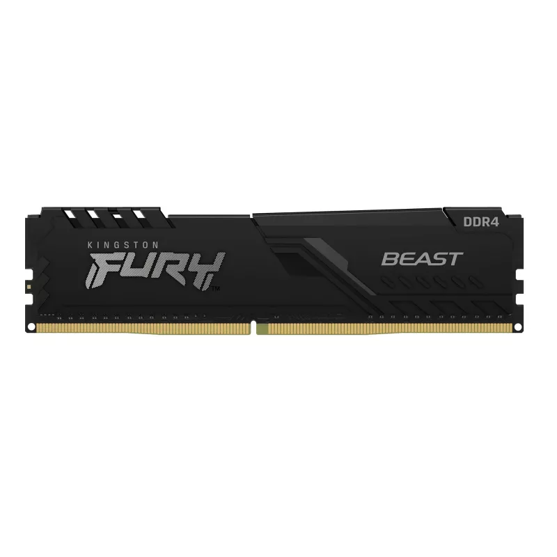 Kingston Technology FURY Beast 128GB 3200MT/s DDR4 CL16 DIMM (4 vnt. rinkinys) juoda