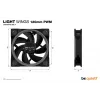 be quiet Light Wings 120mm ARGB PWM ventiliatorius, juodas