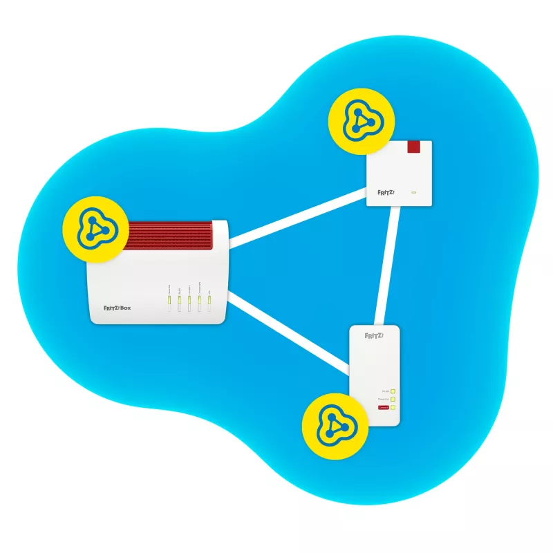Retransliatorius FRITZ! 1200 AX 3000 Mbit/s Ethernet LAN Wi-Fi Baltas 1 vnt.