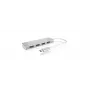 ICY BOX IB-HUB1425-C3 USB 3.2 Gen 1 (3.1 Gen 1) Type-C 5000 Mbit/s sidabrinis