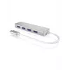 ICY BOX IB-HUB1425-C3 USB 3.2 Gen 1 (3.1 Gen 1) Type-C 5000 Mbit/s sidabrinis