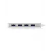 ICY BOX IB-HUB1425-C3 USB 3.2 Gen 1 (3.1 Gen 1) Type-C 5000 Mbit/s sidabrinis