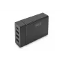 DIGITUS 4 prievadų USB kroviklis, 72 W 1x USB-C (PD) 5,9,15,20 V / 3 A, 3x USB-A 5 V / 2,4 A, juodas