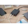 DIGITUS 4 prievadų USB kroviklis, 72 W 1x USB-C (PD) 5,9,15,20 V / 3 A, 3x USB-A 5 V / 2,4 A, juodas