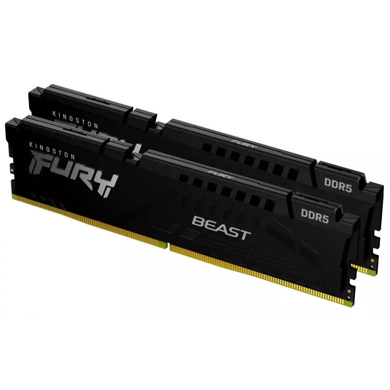 Kingston Technology FURY Beast 32GB 5200MT/s DDR5 CL40 DIMM (2 rinkinys) Juoda