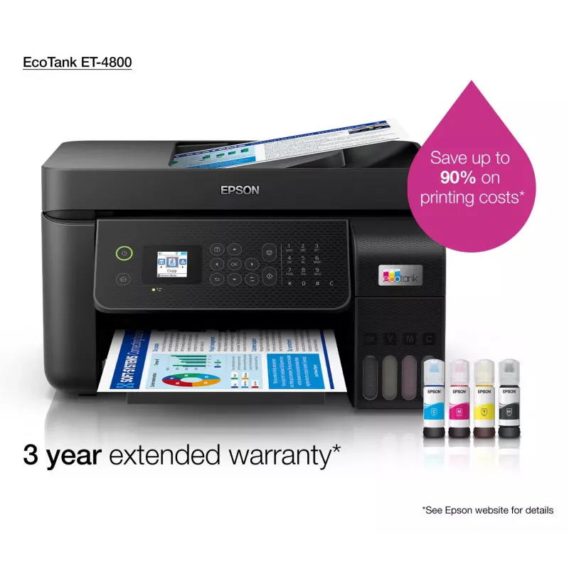 Epson EcoTank ET-4800 Rašalinis A4 5760 x 1440 DPI 33 psl./min. Wi-Fi