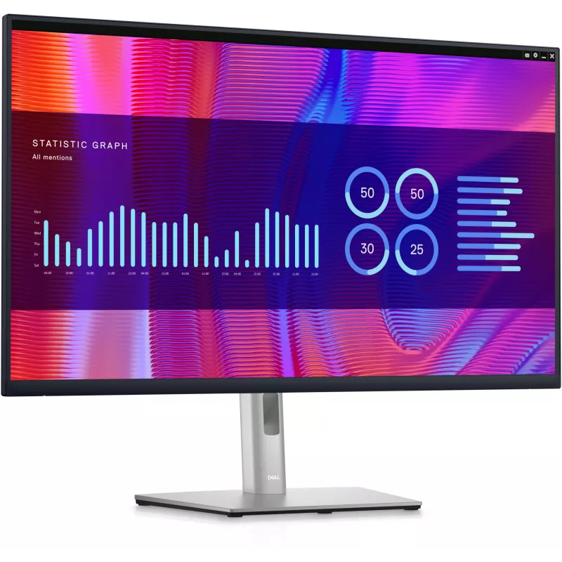 DELL P Series P3223DE kompiuterio monitorius 80 cm (31,5 colio) 2560 x 1440 pikselių Quad HD LCD juodas