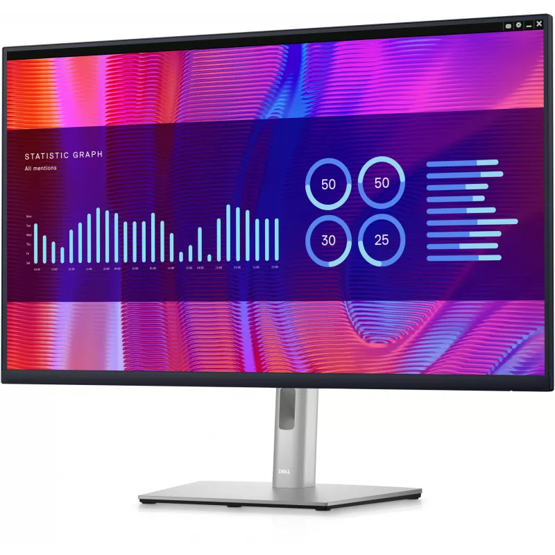 DELL P Series P3223DE kompiuterio monitorius 80 cm (31,5 colio) 2560 x 1440 pikselių Quad HD LCD juodas