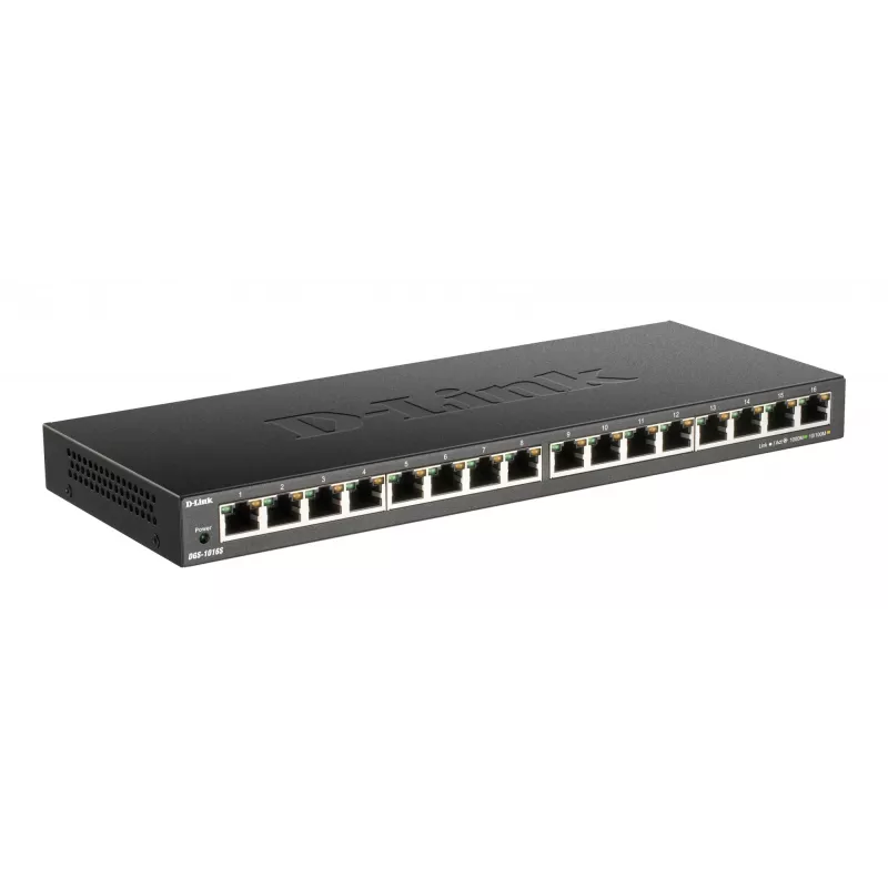 D-Link DGS-1016S Nevaldomas Gigabit Ethernet (10/100/1000) Juodas