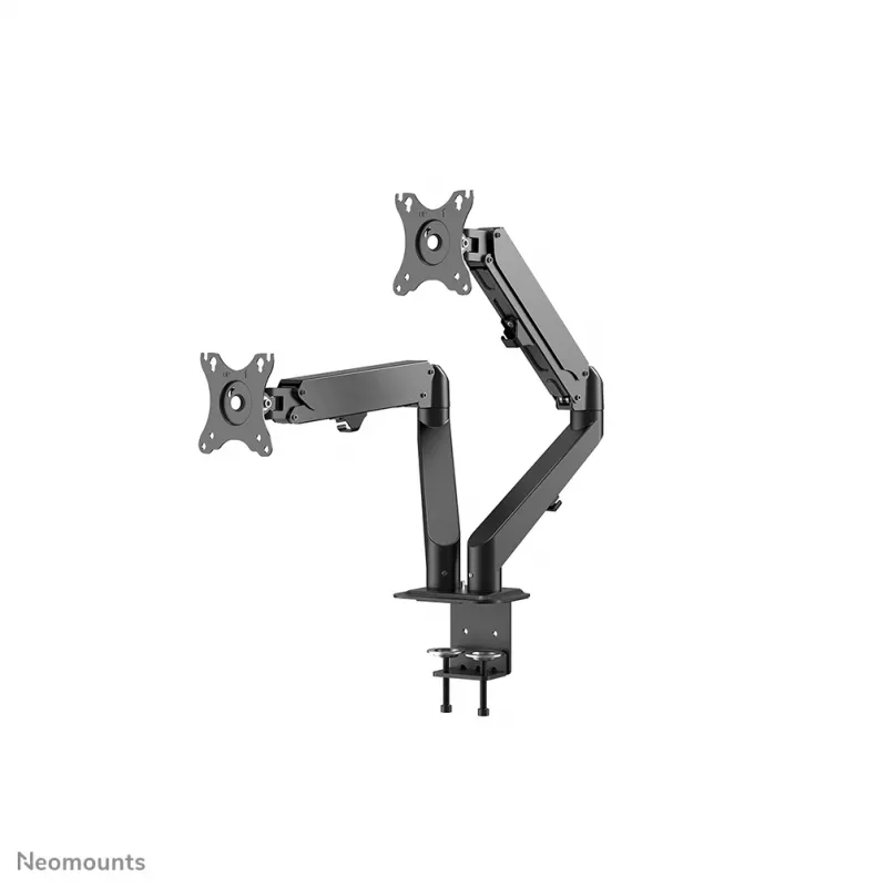 Neomounts DS70-700BL2 Monitoriaus laikiklis 17-27 colių - dujinė spyruoklė, spaustuvas, 7 kg, 43,2 cm (17 inch), 68,6 cm (27 inch), 100 x 100 mm, juoda