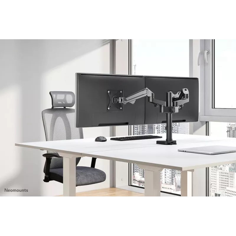 Neomounts DS70-750BL2 Monitoriaus rankena 17-27 col. - dujinė spyruoklė, Spaustuvas / Grommet, 7 kg, 43.2 cm (17 inch), 68.6 cm (27 inch), 100 x 100 mm, Juoda