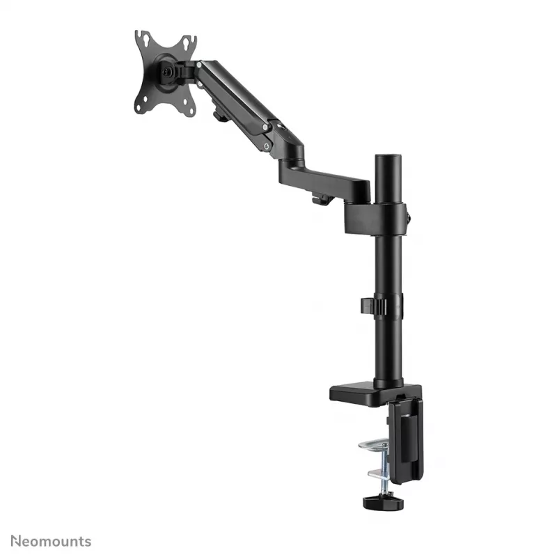 Neomounts DS70-750BL1 monitoriaus laikiklis 17-27 coliai - dujinė spyruoklė, spaustuvas / kiaurymė, 7 kg, 43,2 cm (17 colių), 68,6 cm (27 colių), 100 x 100 mm, juodas