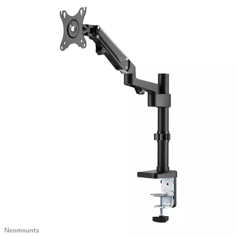 Neomounts DS70-750BL1 monitoriaus laikiklis 17-27 coliai - dujinė spyruoklė, spaustuvas / kiaurymė, 7 kg, 43,2 cm (17 colių), 68,6 cm (27 colių), 100 x 100 mm, juodas