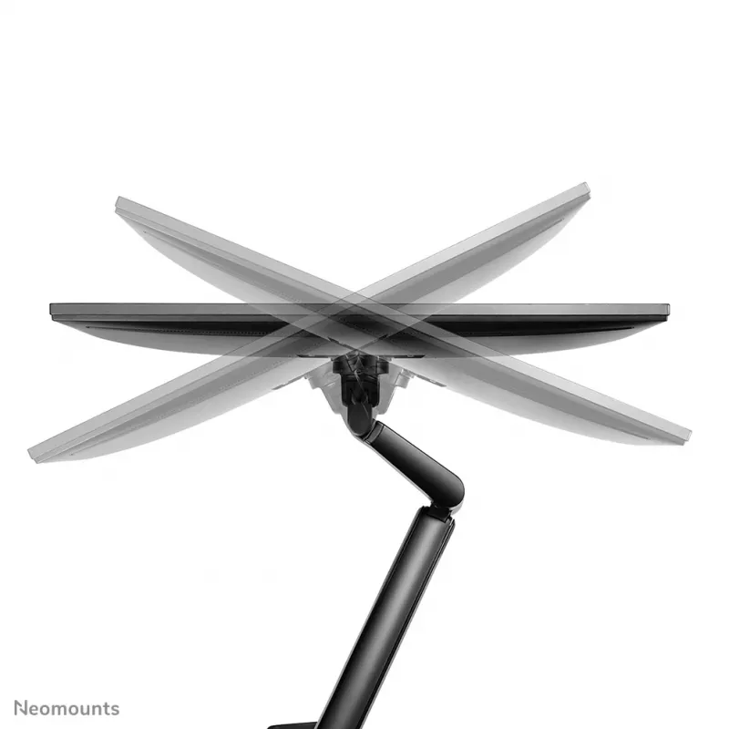 Neomounts DS70-810BL1 monitoriaus laikiklis 17-32 colių - dujinė spyruoklė - vietos taupymas - 180° stabdys