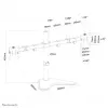 Neomounts FPMA-D550DDJuoda Monitor stovas 10-32 col., Laisvai pastatomas, 8 kg, 25.4 cm (10 col.), 81.3 cm (32 col.), 100 x 100 mm, Juoda