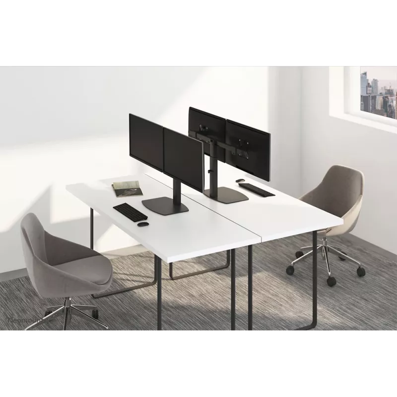 Neomounts FPMA-D865DJuoda Monitor stovas 10-27 colių - dujinė spyruoklė
