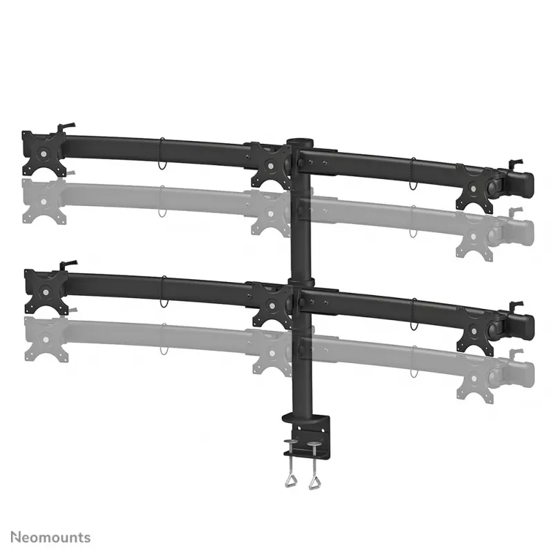 Neomounts FPMA-D700D6 monitoriaus laikiklis 19-27 colių, spaustuvas, 8 kg, 48,3 cm (19 colių), 68,6 cm (27 colių), 100 x 100 mm, juoda