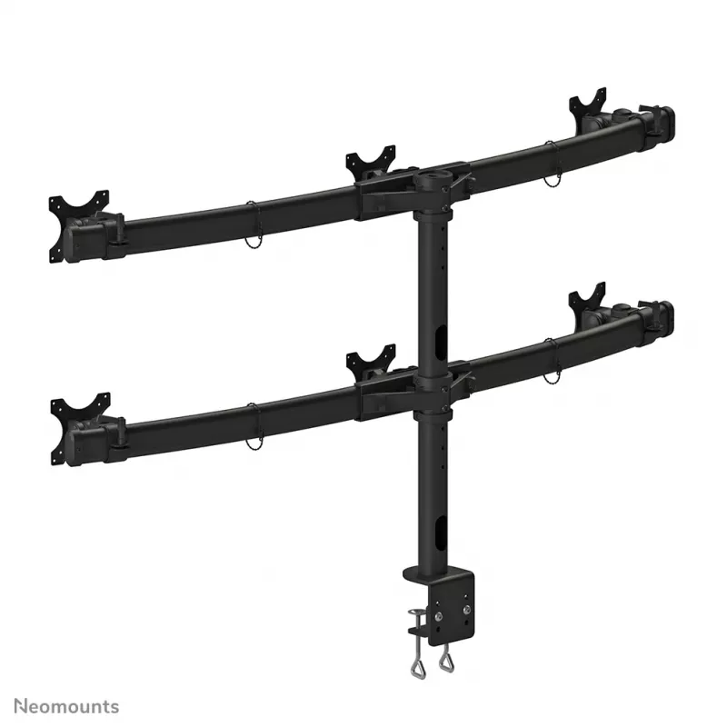 Neomounts FPMA-D700D6 monitoriaus laikiklis 19-27 colių, spaustuvas, 8 kg, 48,3 cm (19 colių), 68,6 cm (27 colių), 100 x 100 mm, juoda
