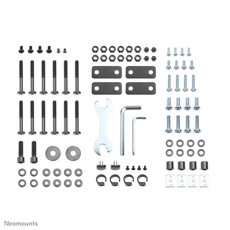 Neomounts PLASMA-M1700E televizoriaus stovas 32-70 colių, juodas, nešiojamas grindų stovas, plienas, 50 kg, 81,3 cm (32 colių), 177,8 cm (70 colių)