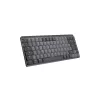 LOGITECH Mx Mechanical Mini Minimalistinė belaidė apšviečiama klaviatūra – grafito spalvos, lytėjimo tyli, QWERTZ, vokiška