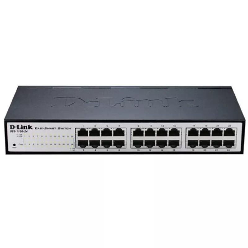 D-Link DGS-1100-24V2 valdomas L2 gigabitas Ethernet (10/100/1000) 1U juodos, pilkos spalvos