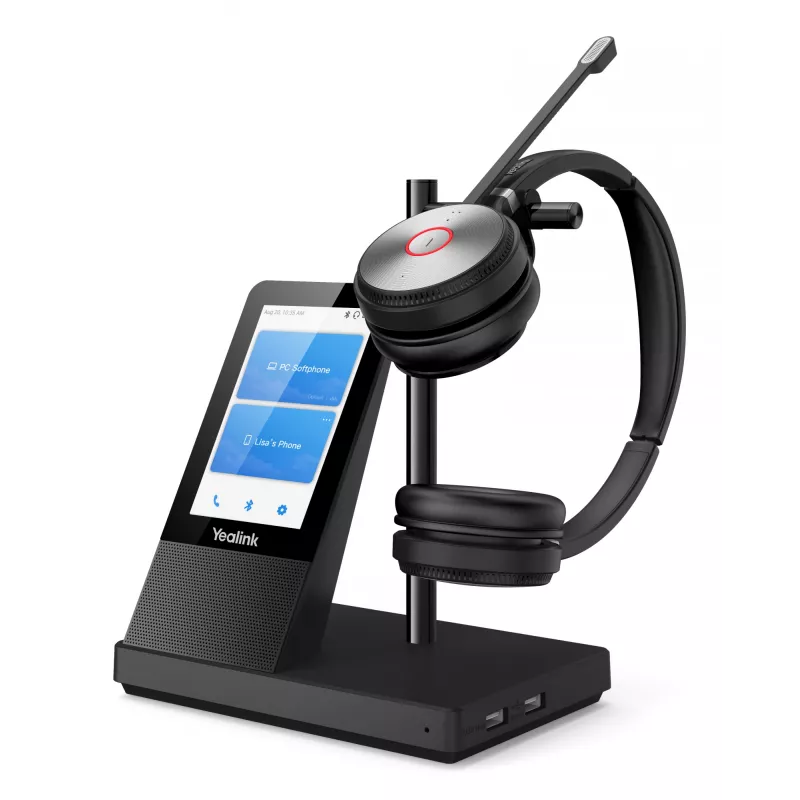 Yealink WH66 Dual UC-DECT belaidė ausinė, Belaidė, Biuras/Skambučių centras, 20 - 20000 Hz, 127 g, Ausinė, Juoda