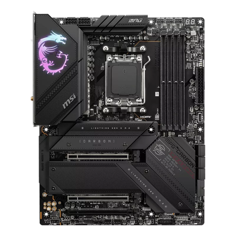 MSI MPG X670E CARBON WIFI pagrindinė plokštė AMD X670 lizdas AM5 ATX