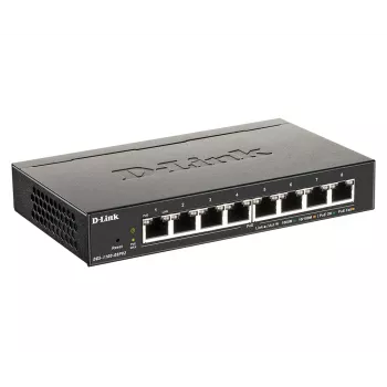 D-Link DGS-1100-08PV2 valdomas L2/L3 Gigabit Ethernet (10/100/1000) maitinimas per eternetą (PoE) juodas