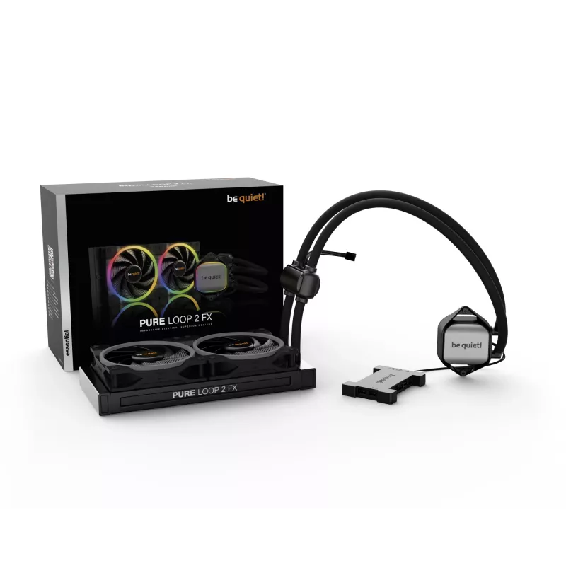 be quiet Pure Loop 2 FX 240mm procesoriaus „viskas viename“ skysčio aušintuvas 12 cm juodas 1 vnt.