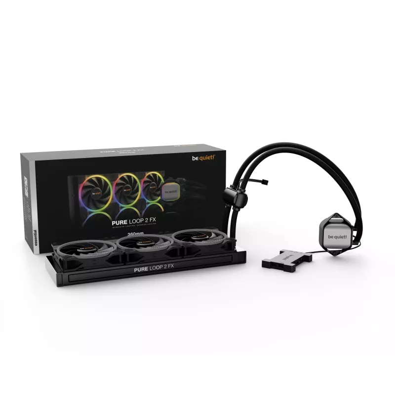 be quiet! Pure Loop 2 FX 360mm procesoriaus aušintuvas „Viskas viename“ 12 cm juodas 1 vnt.