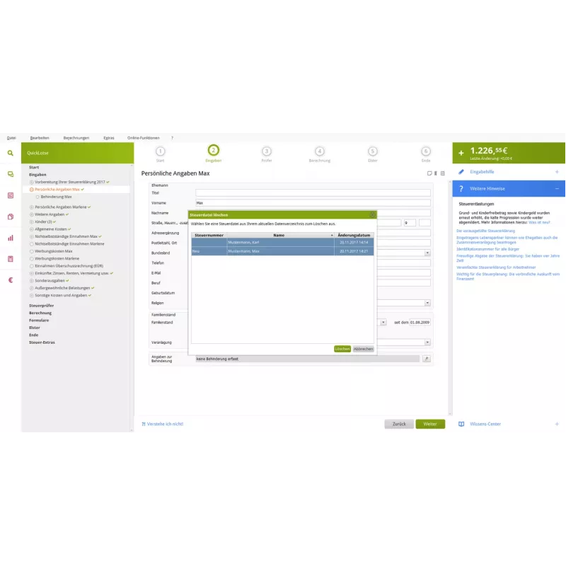 Lexware QuickSteuer 2023 Finansinė analizė 1 licencija