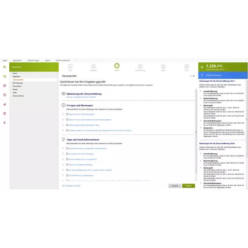 Lexware QuickSteuer Deluxe 2023 Finansinė analizė 1 licencija (-ų)