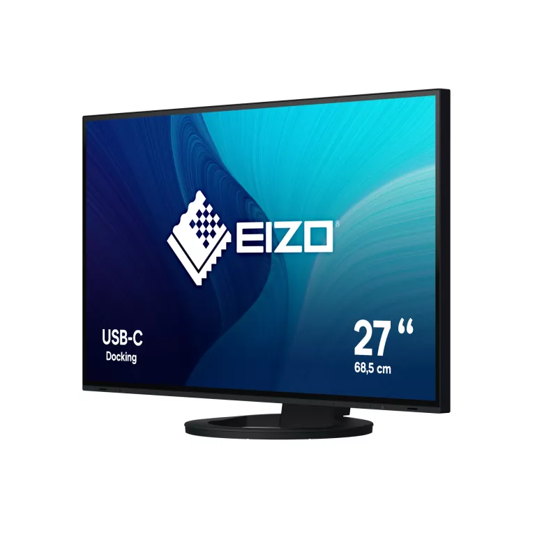 EIZO FlexScan EV2781-BK kompiuterio monitorius 68,6 cm (27 colių) 2560 x 1440 pikselių Quad HD LCD juodas