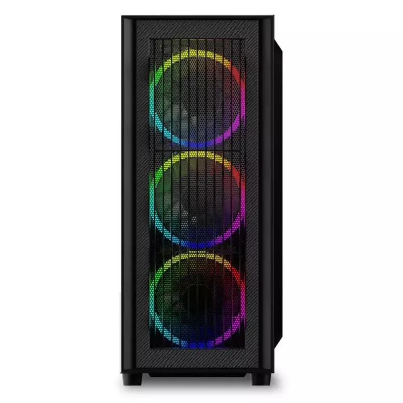 PC korpusas Sharkoon RGB Wave Desktop Juoda