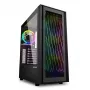 PC korpusas Sharkoon RGB Wave Desktop Juoda