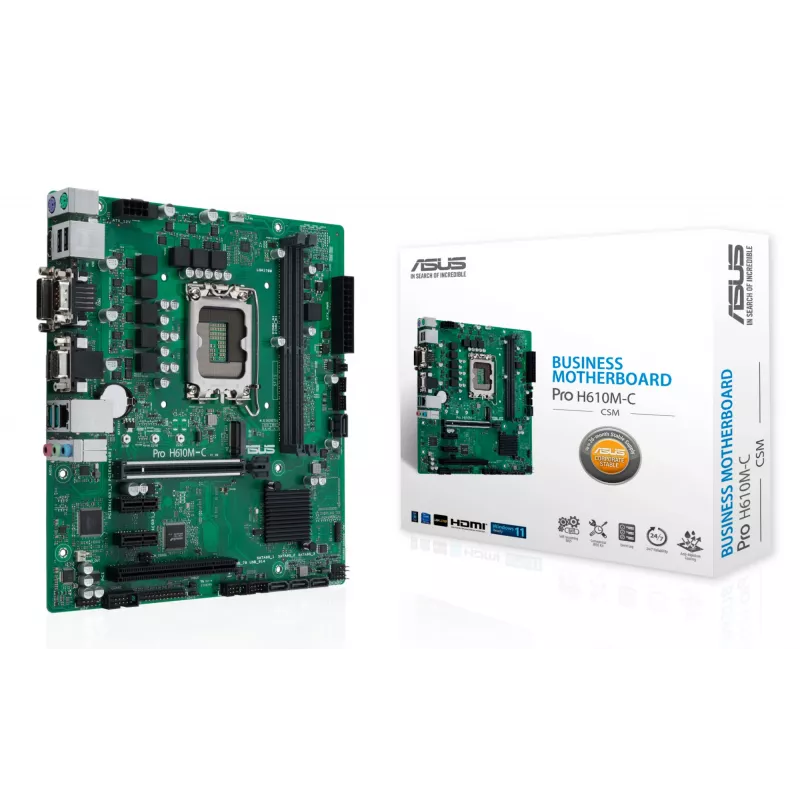 Motininė plokštė ASUS Pro H610M-C-CSM Intel H610 LGA 1700 micro ATX