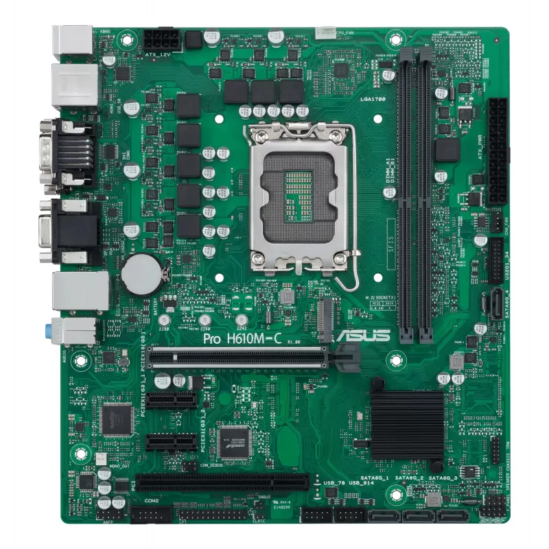 Motininė plokštė ASUS Pro H610M-C-CSM Intel H610 LGA 1700 micro ATX