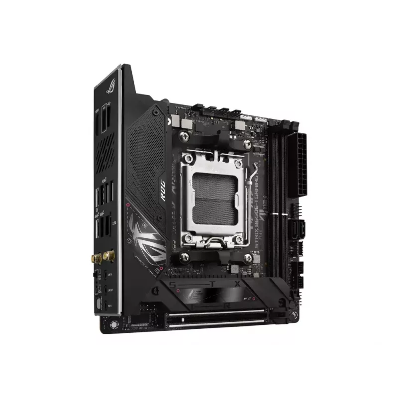 Motininė plokštė ASUS ROG STRIX B650E-I GAMING WIFI mini ITX — AMD B650, Socket AM5, DDR5, 2x M.2, Wi‑Fi 6E, 2,5Gb LAN