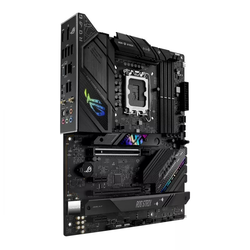 Pagrindinė plokštė ASUS ROG STRIX B760-F GAMING WIFI — Intel B760, LGA 1700, ATX, DDR5, 4 DIMM, Wi‑Fi 6E, 2.5Gb LAN