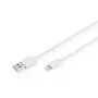 DIGITUS USB-A prie „lightning“ MFI C89, 2 m duomenų ir įkrovimo laidas, baltas, 5 V, 2,4 A