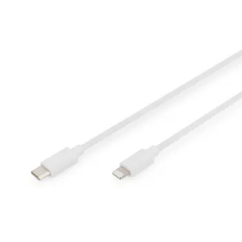 Charger kabelis USB-C - Lightning Digitus Data DB-600109-010-W