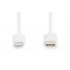 Charger kabelis USB-C - Lightning Digitus Data DB-600109-010-W