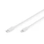 DIGITUS Type C to lightning MFI C94, 2m filling+AL+B jacket PVC white. OD:3.5mm