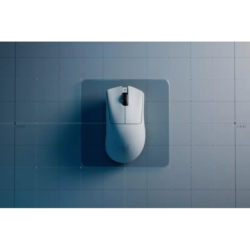 RAZER Deathadder V3 Pro ergonominis belaidis/laidinė žaidimų pelė, balta